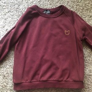 Kittenish Maroon Jogger Set